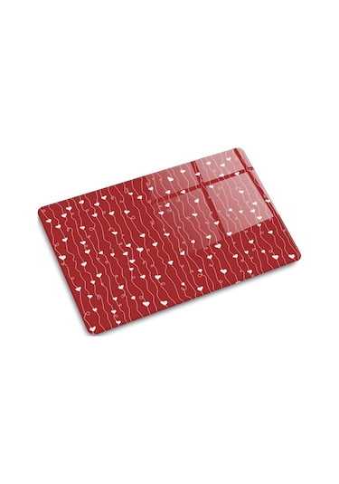 Decorita Cam Kesme Tahtası | Kalpli Sarmaşık | 20cm x 30cm