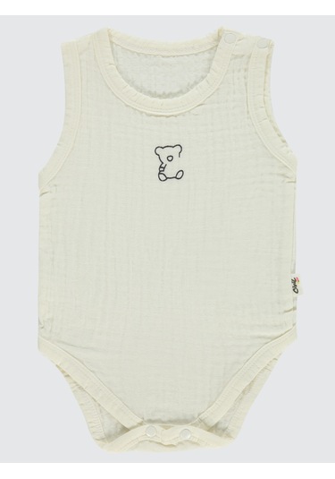 Civil Baby Bebek Çıtçıtlı Badi 1-18 Ay Ekru