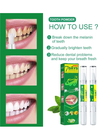 Mufunye Eelhoe 1 Adet Diş Beyazlatma Kalemi Parlatıcı Alet Seyahat/gezi/ev Günlük Kullanım İçin Taşınabilir