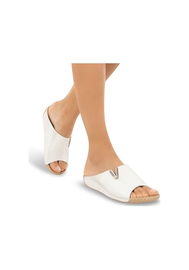 Muya Nest Anatomik Günlül Kadın Terlik-beyaz BEYAZ Beyaz