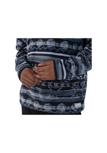 Hurley Hurley Mesa Windchill 1/4 Zip Erkek Mavi Polar 6721 Lacivert