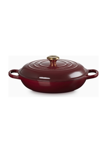 Le Creuset Gourmet Profesyonel Lüks Döküm Tencere Bordo 30 Cm