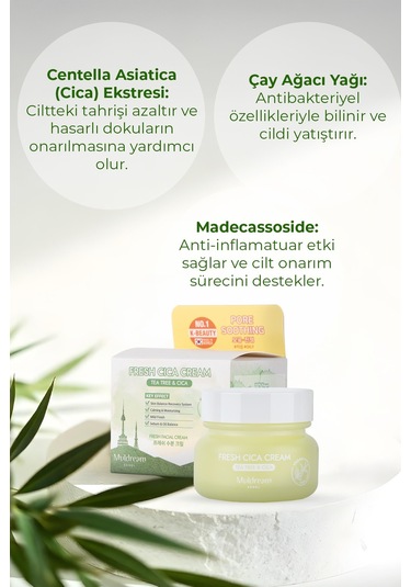 Muldream Fresh Cica Akne Karşıtı Yüz Kremi 60 ML