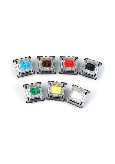 Sones 10 Adet Gateron G Şaft Siyah Alt Şeffaf Şaft Kapağı Eksen Anahtarı, Stil: G3 Ayak Mavi Şaft