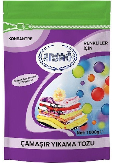 Ersağ Renkli Çamaşır Yıkama Tozu 1000 gr