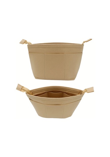 Fochsia 卡其色 M Anjou Pm Gm Neverfull Tote Çanta Organizatörü İç Astar Çantası Makyaj Çantası Gümüş Eskitme