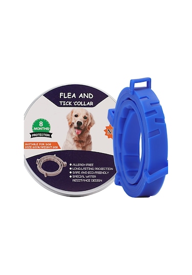 Alüminyum Kasalı Köpekler İçin Pire Ve Kene Yaka Kediler, Boyut: 72cm Mavi Çok Renkli