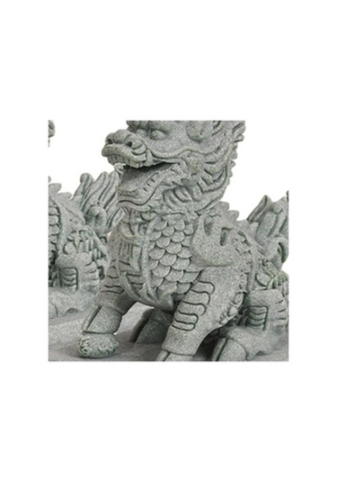 Lijinxu 2 Adet Mini Kirin Heykelleri Minyatür Figürler Küçük 2,2cmx3cmx4,5cm