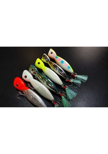 La-nina Maket Balık Su Üstü Popper - 018 Pearl Rainbow Glow