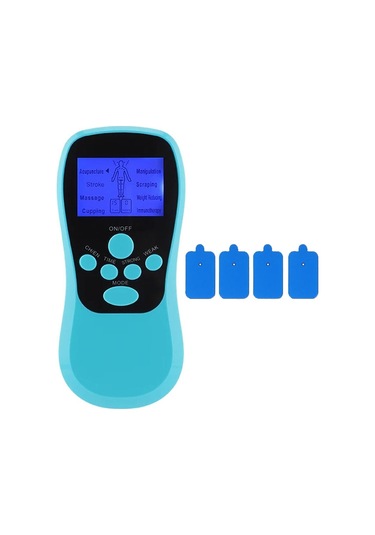 Butu Çok İşlevli Düşük Frekanslı Darbe Meridyen Fizyoterapi Masaj Aleti, Renk: Mavi Standart Çok Renkli