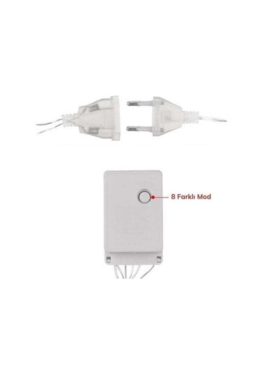 8 Fonksiyonlu 16 Saçaklı Perde Led 3 X 1 Günışığı - Hh42yt1733yu Gün Işığı