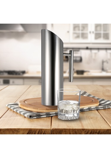 Hangfox Paslanmaz Çelik 1.5 Litre Soğuk İçecek Sürahisi - Restoran & Ev Kullanımı Çok Renkli