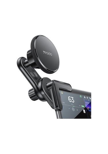 Yesido C213 Araba Kayan Ekran Klipsli Magsafe Manyetik Telefon Tutucu Siyah