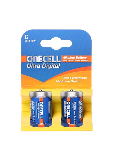 Onecell LR14 1.5 V Ultra Dijital Alkalin C Boy Pil 2'li