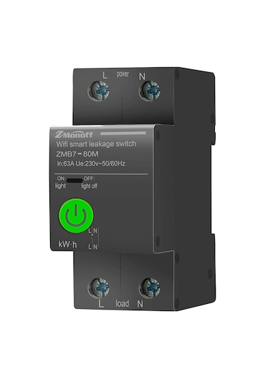 2p Akıllı Devre Kesici Tuya App Wifi Etkinleştirilmiş Siyah