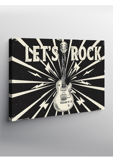 Kanvas Tablo Rock Ve Gitar Posteri