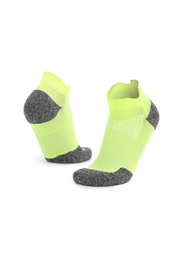 Xindoker Spor Ayakçık, Arka Desteği, Konforlu Nefesli, Koşu/yürüyüş İçin, Unisex, 1 Çift, Fosfor Yeşili, Standart Beden Açık Yeşil