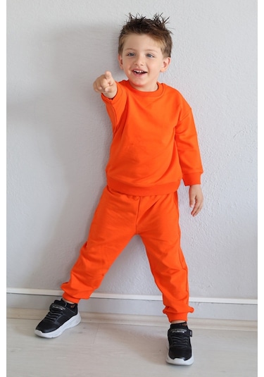 Babywom Basic Mevsimlik Eşofman Takımı- Turuncu