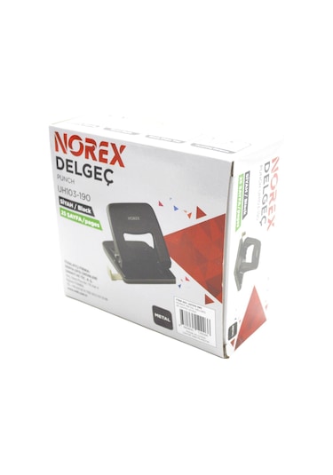 Norex Metal Delgeç 25 Sayfa Kapasiteli Siyah Uh103-190 Siyah