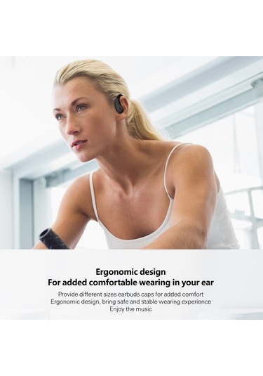 Leezsing A8 Kulak Çene Tipi Tws Bluetooth Kulaklık Siyah - Bt 5.0, 4d Hifi Ses, Spor İçin Mikrofonlu, 500mah Şarj Kutusu