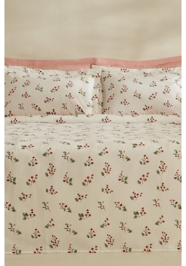 Karaca Home Silvie %100 Pamuk Tek Kişilik Pike Takımı Kırmızı Kırmızı