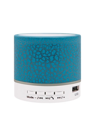 Ximistore9 Mavi A9 Minik Çatlak Desenli Hoparlör - Su Geçirmez, Bluetooth, Usb/tf Kart Desteği, Araçta/portatif, Derin Taban, Renkli Işık