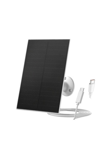 Xuweiwei Güvenlik Kamerası İçin 4w 1 Paket Güneş Paneli Şarj Edilebilir Kamera Type-c Arayüz 360 Derece Ayarlanabilir Açık Hava