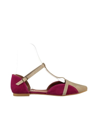 Fox Shoes Ten/fuşya Kadın Babet B726881802 Ten Ten Rengi