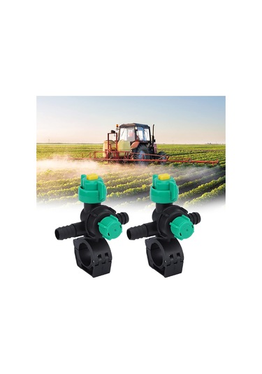 Tarım Püskürtücü Nozul, Çiftlik Çim Püskürtücü, 2pcs Harici İplik Tarımsal Püskürtücü Fan Şeklindeki Püskürtme Nozumu Bahçe İçin