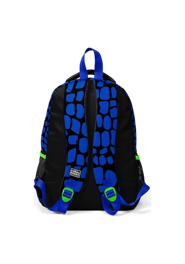 Coral High Kids Siyah Saks Ejderha Desenli 3 Lü Okul Çanta Seti Set0123485