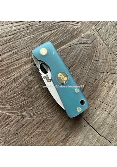 Böhler N690 Çelik Çakı Özel Üretim Çelik Çakı Cep Çakısı Kamp Çakısı 15cm Mavi