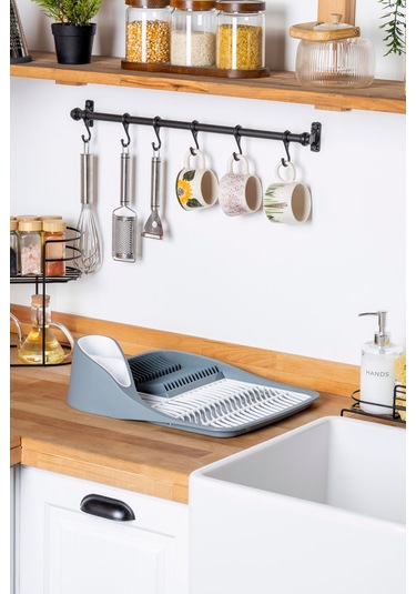 Ny Home Tezgah Üstü Bulaşık Kurutmalığı Gri