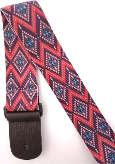 Raymond Joes Rj200-b13 Gitar Askısı Deluxe Teal Guitar Strap Deri Başlıklı