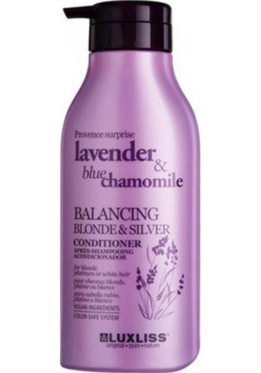 Luxliss Lavander Blue Chamomile Balancing Blonde Silver Conditioner 500 ML