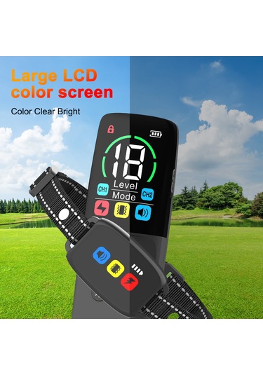 Lemestar Köpek Eğitim Tasması - 3 Modlu Ses, Titreşim 800m Menzil, Ip67 Su Geçirmez, 30 Gün Pil Ömrü