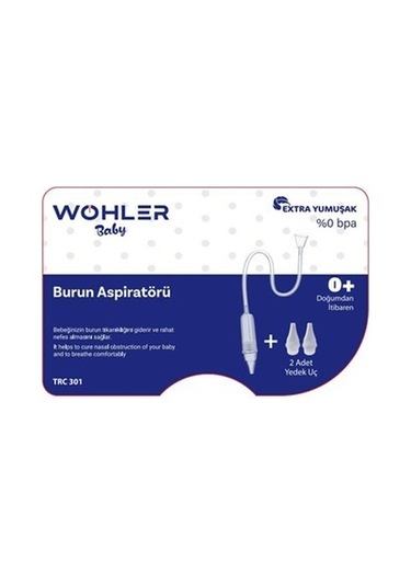 Wohler Baby Burun Aspiratörü + 2 Adet Yedek Uç