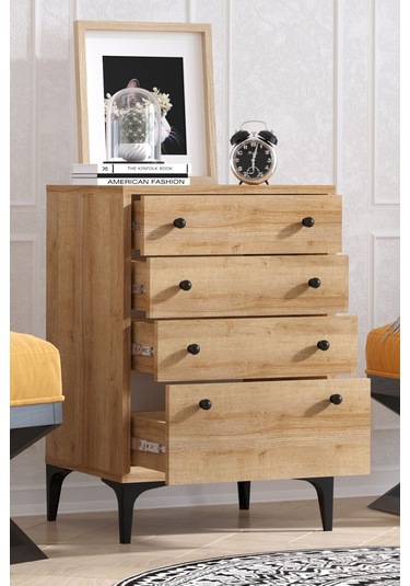 Decormet Holy Şifonyer Safir Meşe Diğer