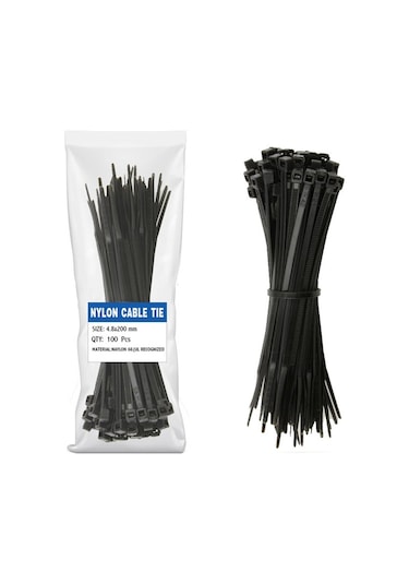 2.5 150Mm - Siyah - 15Cm Kablo Bağı  Kelepçe