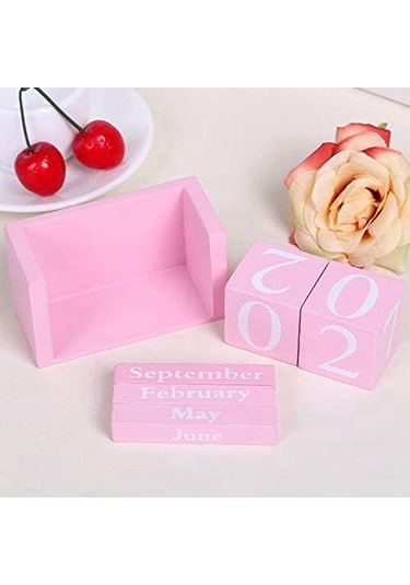 Sürekli Takvim Şık Şık Bloklar Masaüstü Takvimi Beyaz