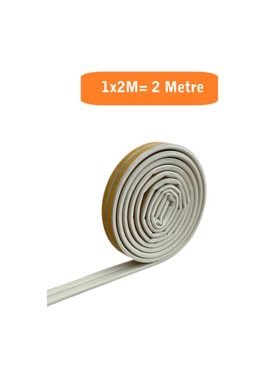 Homdep Kapı Pencere Fitili Yapışkanlı Beyaz Kapı Pencere Bandı Bantları 1x2metre 2 Metre 2 M