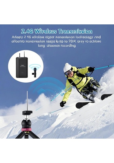 Skycıty Kablosuz Mikrofon, 20 Metre Engelsiz Transfer