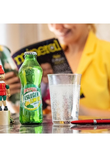 Beypazarı Fesleğen Limon Aromalı Maden Suyu 200 Ml X 24 Adet