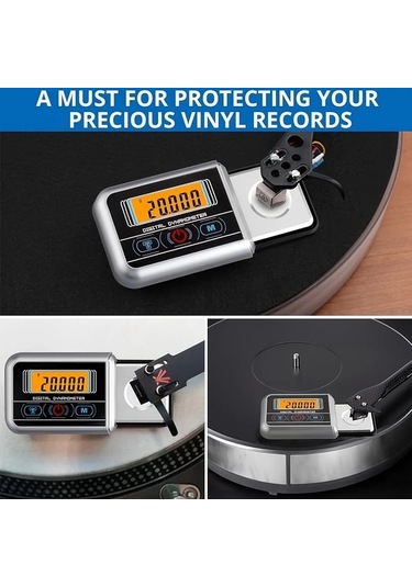 Willowhaven 100g 0.005g Dijital Terazi Profesyonel Dönüş Tablası Stylus Kuvvet Ölçer Tonearm Fono Kartuş
