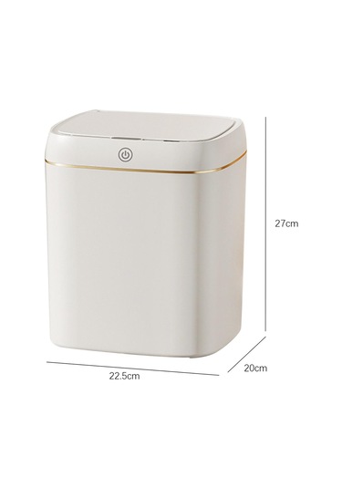 Suntek Mutfak Banyo Ofis 11l Için Sensör Çöp 11-litre Beyaz