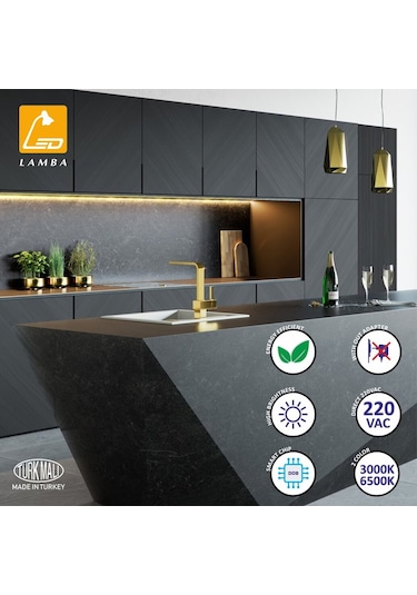 Lambaled Mutfak Tezgahı Led Aydınlatma Beyaz Işık - 100Cm