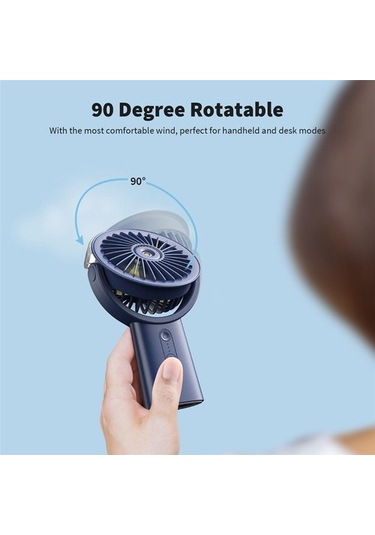 Misting Fan Taşınabilir El Fanı, 4000mah El Sulu Fan 90 Ayarlanabilir Küçük Bay Fan Seyahat Ev Açık Plaj Için, B 9027 Renkli