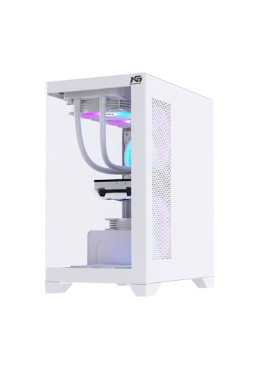 Orion Elite 4x Tuştan Değişen Rgb Fanlı M-atx Boş Bilgisayar Kasası Beyaz