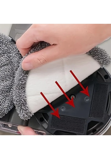 Boatshop1 6 Adet V6 V7 V8 V10 V11 V12 V15 Uyumlu Mikrofiber Mop Pedleri Islak Kuru Elektrikli Mop Başlığı Kolay Kurulum Zemin Temizleme Kumaşı