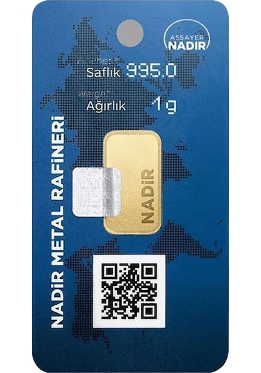 Nadir Gold Dikdörtgen 24 Ayar Gram Altın 1 G