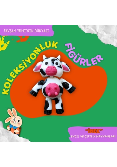 Tavşan Yumi Evcil Ve Çiftlik Hayvanları Koleksiyonu- 4 Parça 5-7 Cm Hareketli Oyuncaklar Ve Bilgilendirici Kartlar "